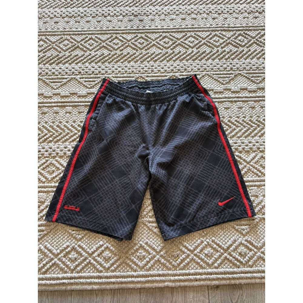 Nike Mens Dri Fit Lebron Basketball shorts Small Black Gray